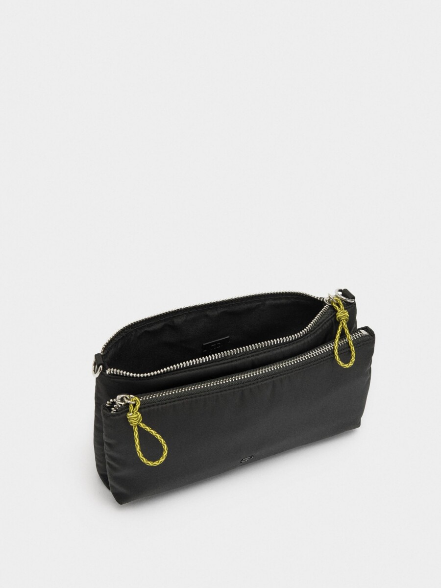 Bolso Bandolera De Nylon negro