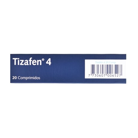 Tizafen 4 mg 20 Comprimidos Tizafen 4 mg 20 Comprimidos