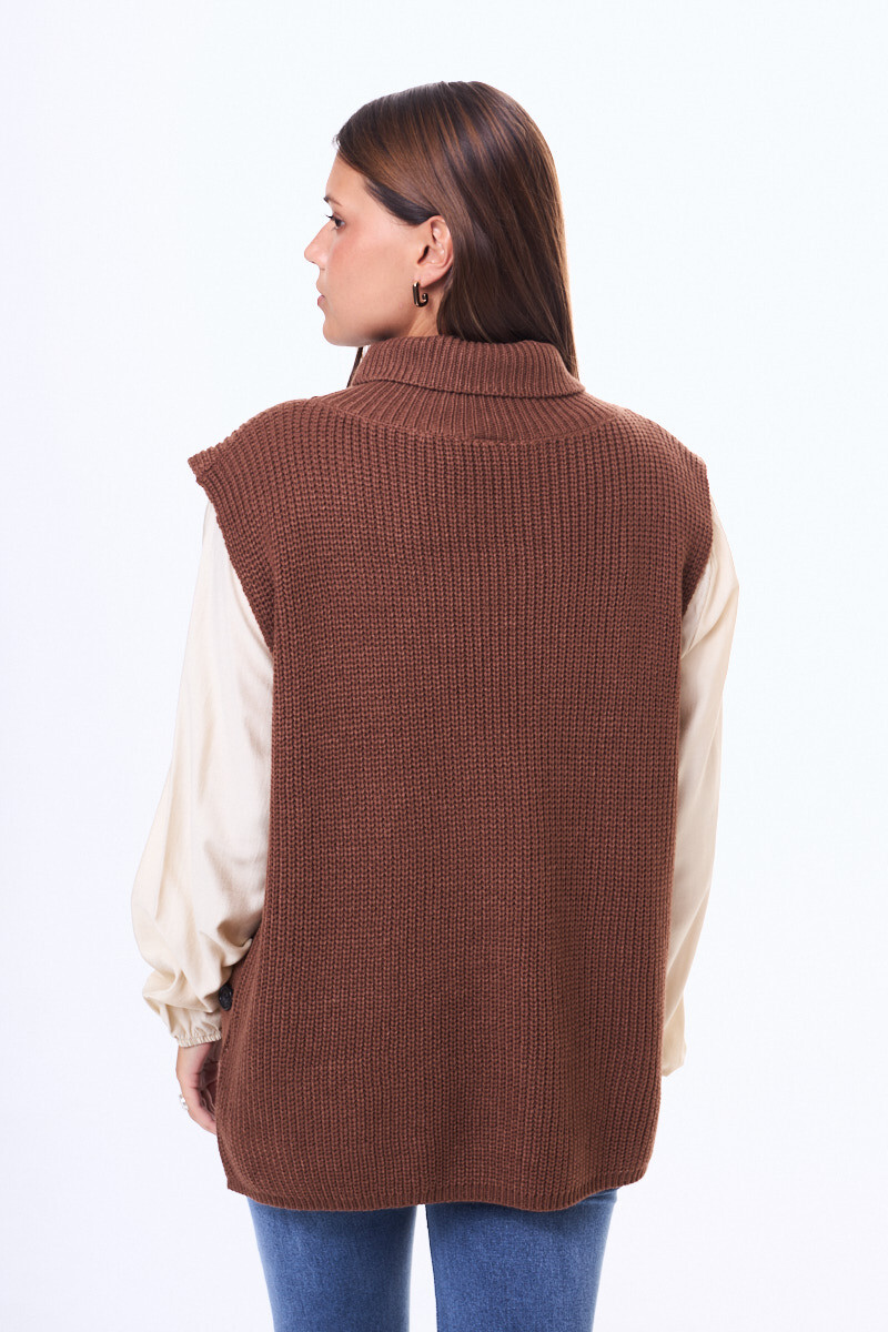 Chaleco tejido Ocaña Marrón