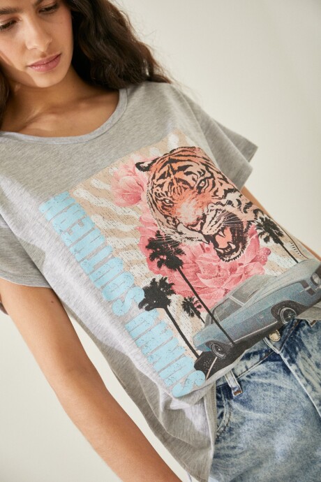 REMERA SUNNY GRIS