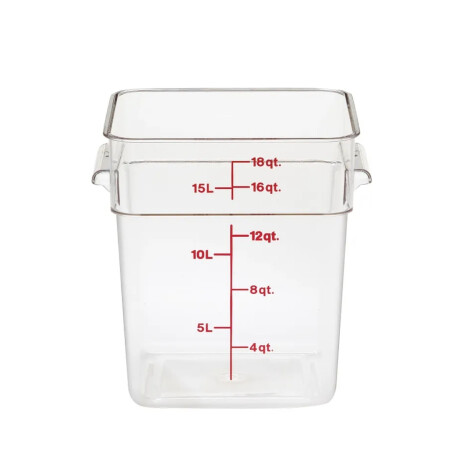 Recipiente Cuadrado Policarbonato 17.2 Litros Recipiente Cuadrado Policarbonato 17.2 Litros