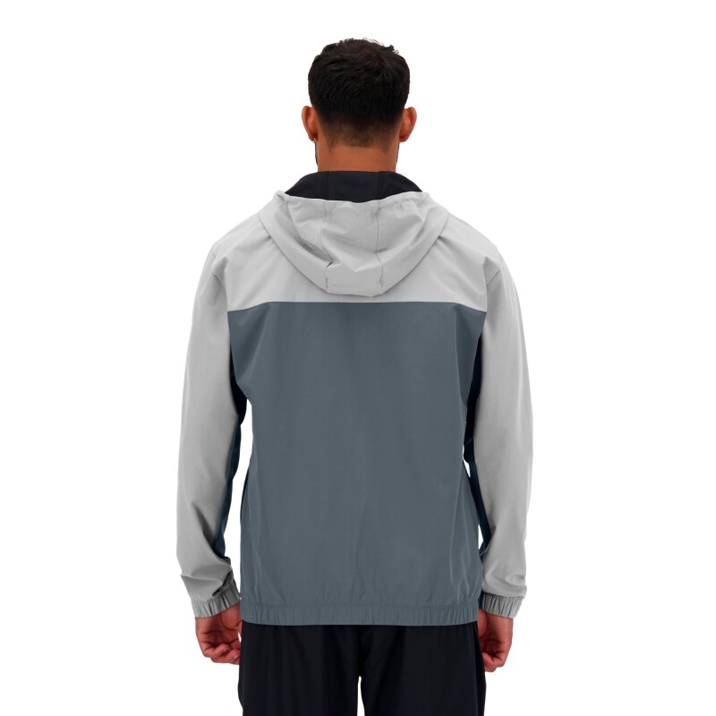 Campera New Balance de Hombre - WOVEN FULL ZIP - MJ41018GT GREY