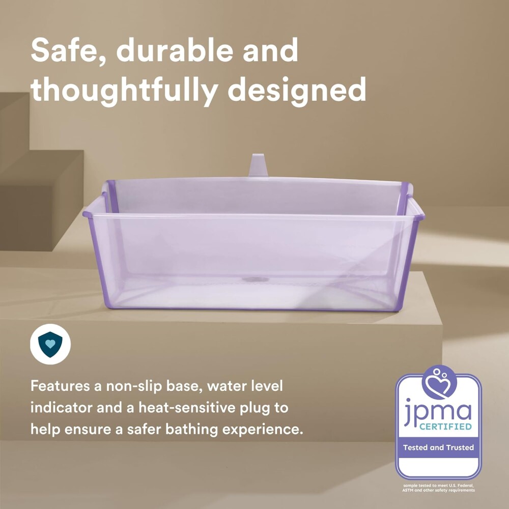 Baño Stokke flexibath clasico transparente lila