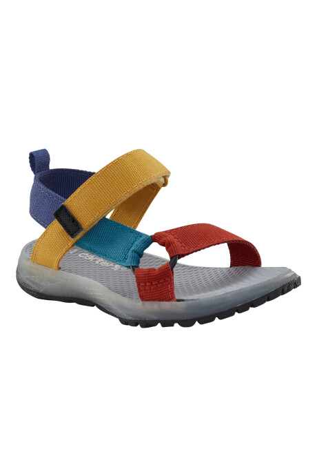 Sandalias con luces, diseño colorblock Sin color