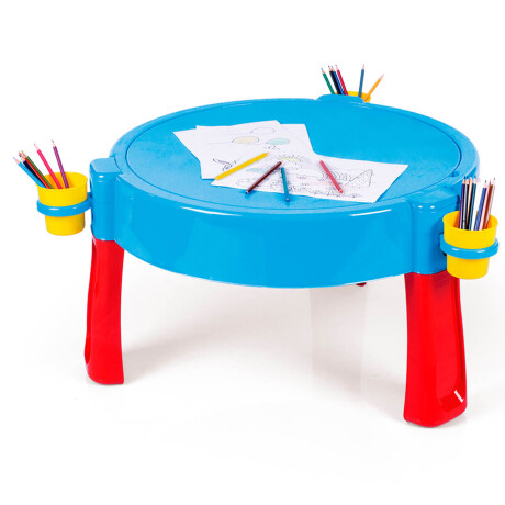 Mesa Juegos 3en1 Dolu Europea Infantil Agua Arena Azul