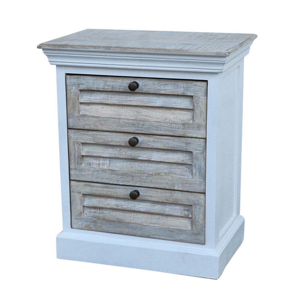 MESA DE LUZ 3C MADERA BLANCO EZIO