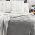 Frazada Flannel con Corderito King Size Richmond 240 x 260 cm GRIS