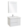 CONJUNTO MUEBLE DE BAÑO SUSPENDIDO MODELO NS-B4-60 / MUEBLE+BACHA+BOTIQUIN CON ESPEJO Y LUZ Conjunto Mueble De Baño Suspendido Modelo Ns-b4-60 / Mueble+bacha+botiquin Con Espejo Y Luz