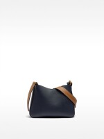 Bolso Bandolera Con Textura azul-marino