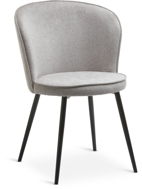 Silla de comedor RISSKOV tela gris claro/negro Silla de comedor RISSKOV tela gris claro/negro