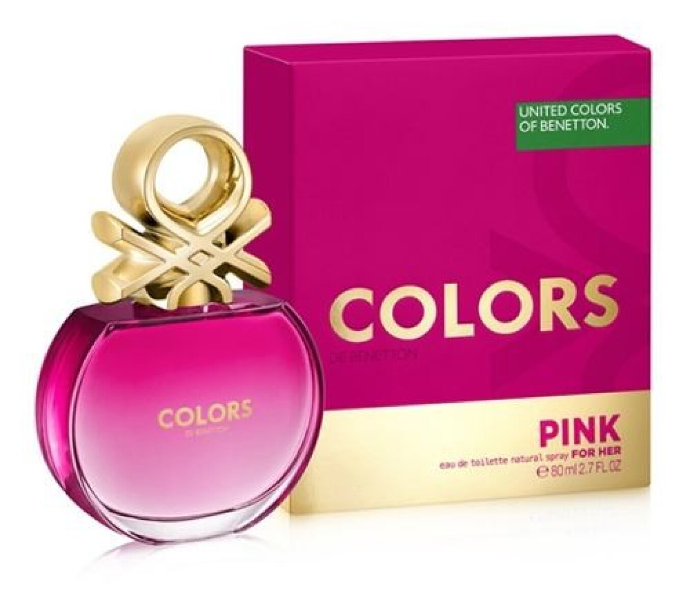 Perfume Benetton Pink Her EDT 80ml – Fragancia Mujer 