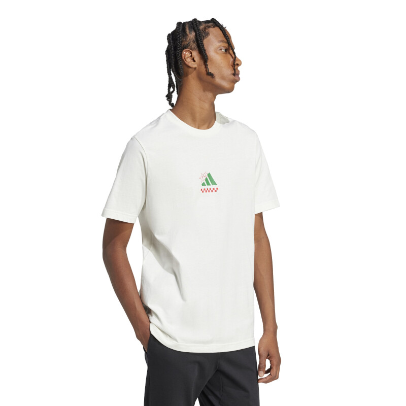Remera Adidas PIZZA TEE de Hombre - JJ4016 Blanco
