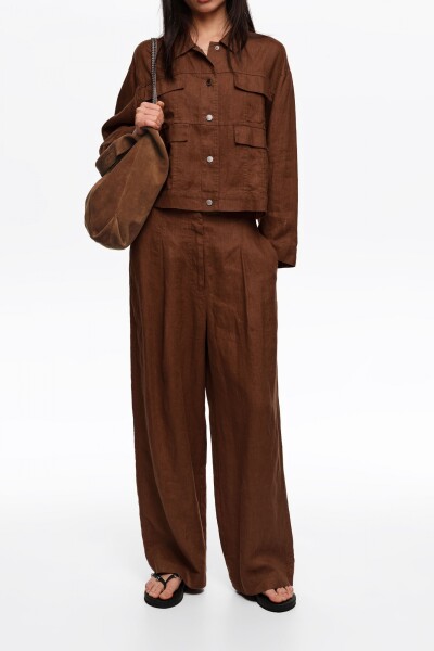 PANTALÓN RECTO Marron
