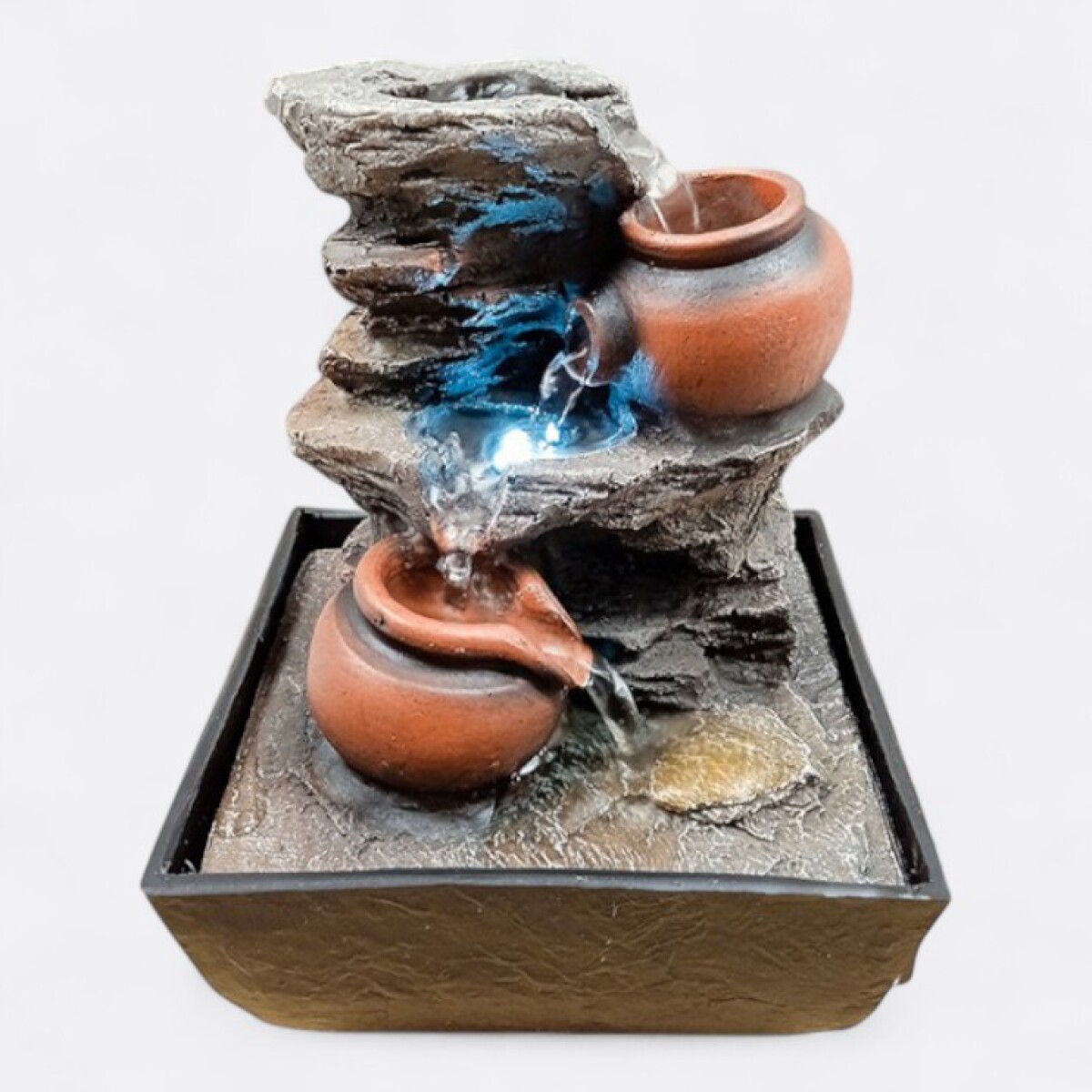 Fuente De Agua Cascada y Jarros Pequeños 