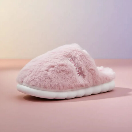 Pantufla De Felpa Peluche sintético Antideslizante Unisex Rosa Viejo