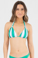 Top halter regul est. Green stripe