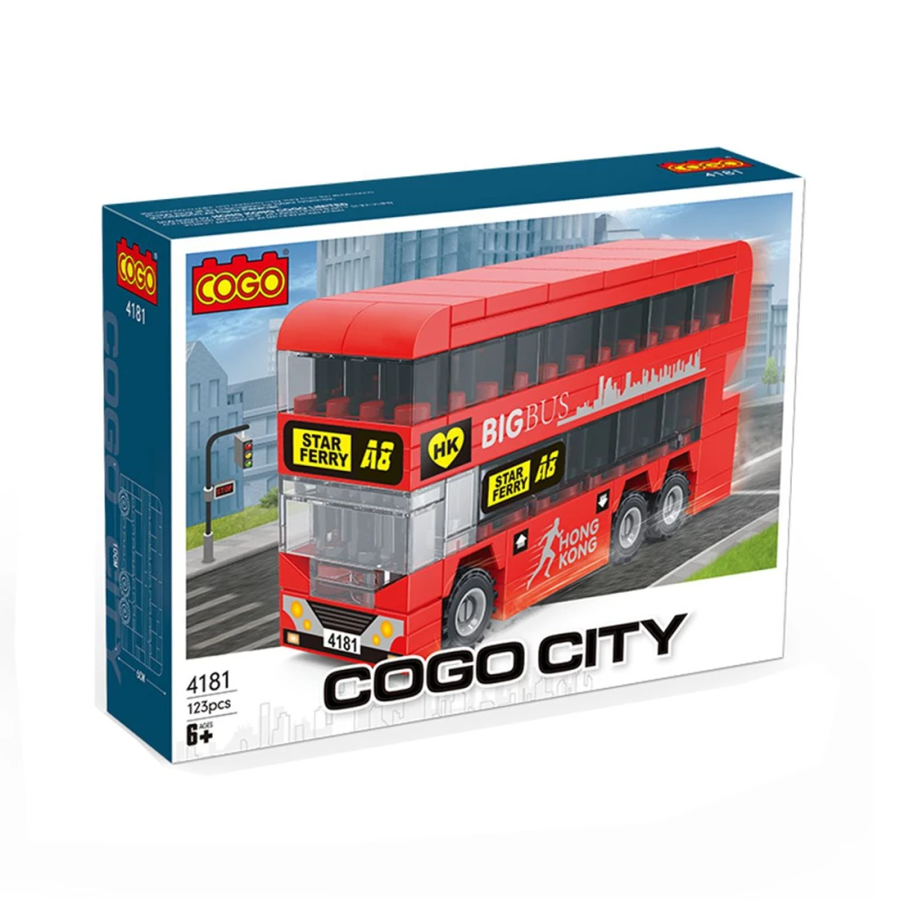 COGO CITY BIG BUS 123PCS CJ