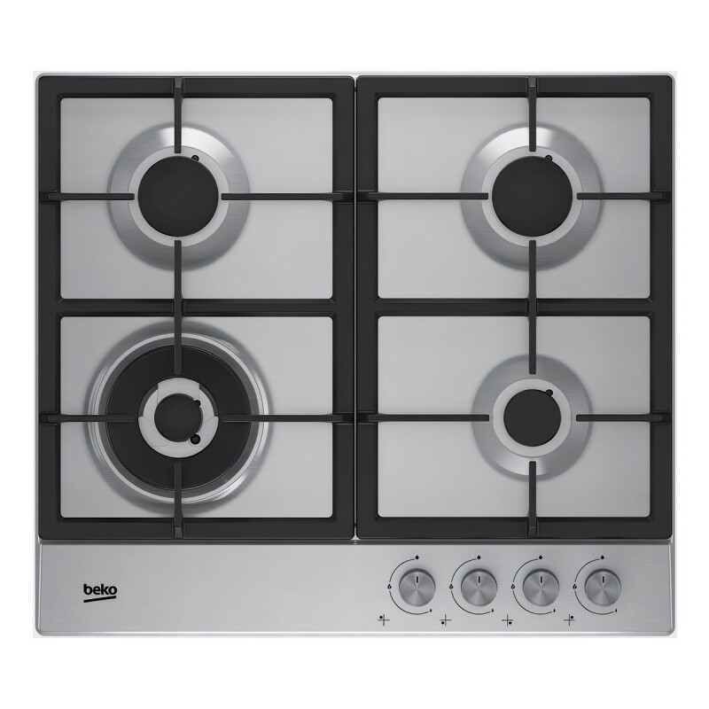 Anafe Con Alimentación A Gas - Beko Hiaw 64225 Sx Color Acero Inoxidable - 4 Hornallas Anafe Con Alimentación A Gas - Beko Hiaw 64225 Sx Color Acero Inoxidable - 4 Hornallas
