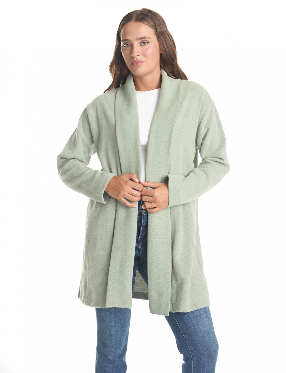 Cardigan Abierto Soft - Verde 
