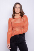 POLERA ARIANA Coral Oscuro