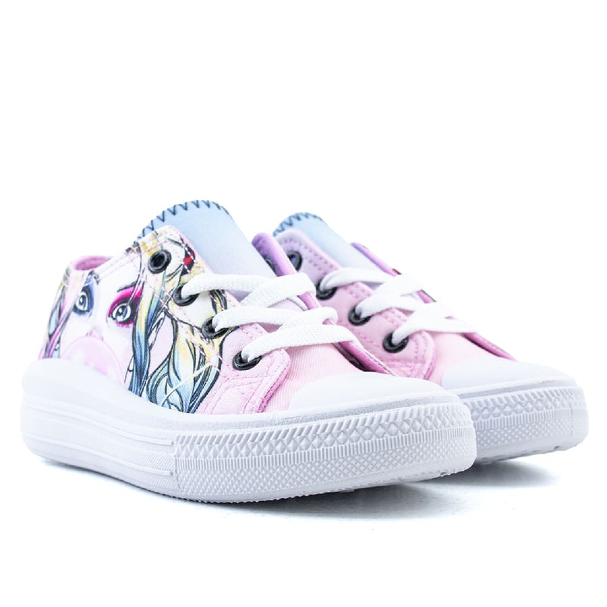 Championes DC Harley Quinn de Niños HQICSS25001 Rosado-celeste