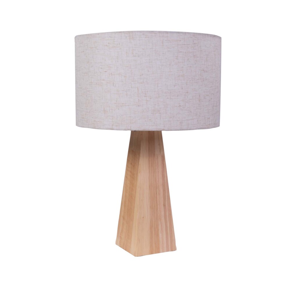 LAMPARA DE MESA MADERA BLANCO ML234543