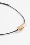 Collar cordón dije curvo dorado