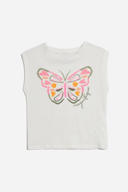 Remera Mariposa BLANCO