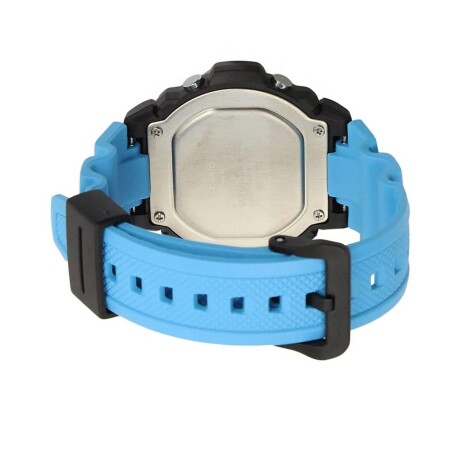 Reloj Digital Multifunción Casio W-219H Resistente Al Agua Celeste