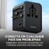 Ficha Cargador Auto Mini Usams 30w Doble Puerto Transparente Negro