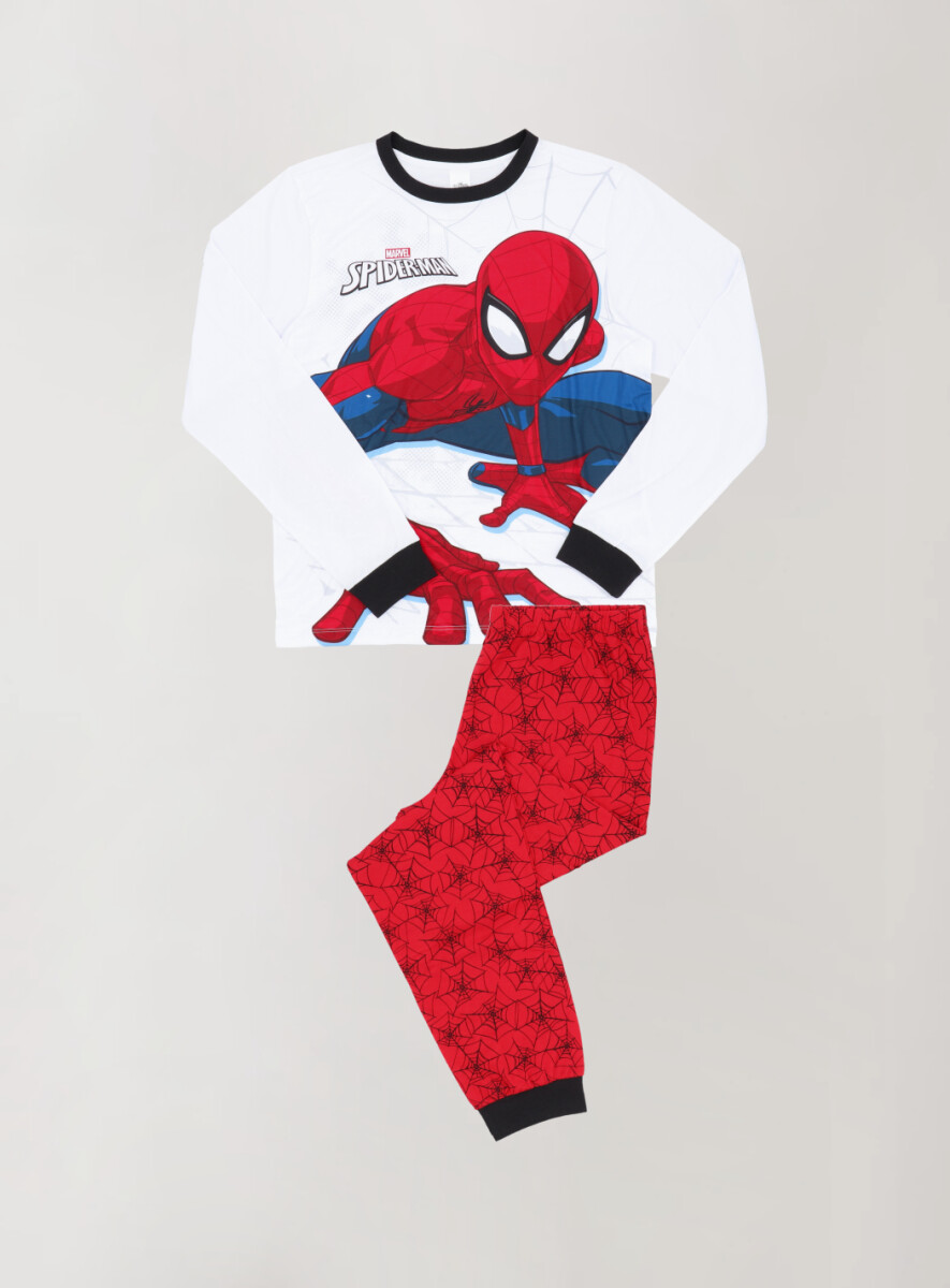 Pijama de niño spiderman - Rojo 