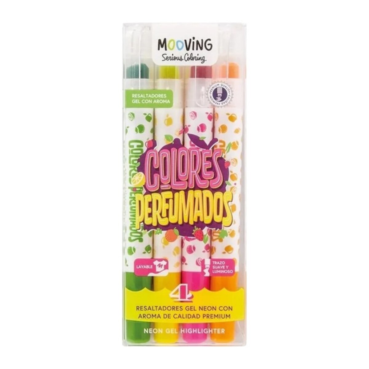 Resaltadores Perfumados x4 Mooving 