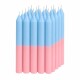 VELAS SUPER COMBINADA X25 Celeste/rosado