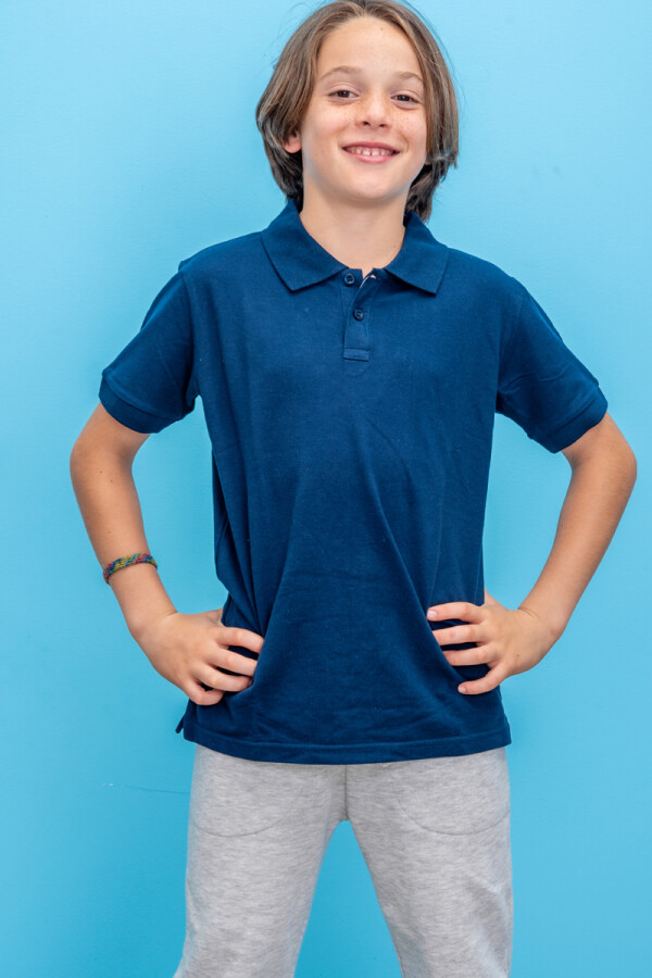 Camiseta Polo Azul