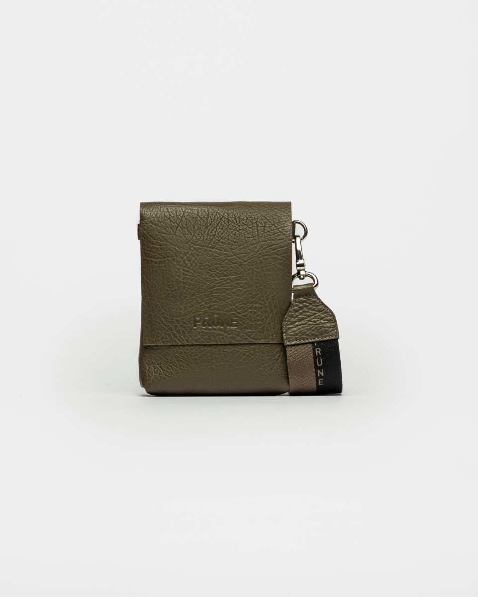 Mini Bag Olivia En Cuero Graneado - Verde 