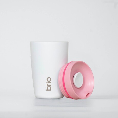 Vaso Térmico Brio Café Jarra Mug 350ml Acero Inoxidable Blanco