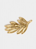 Broche Hoja dorado