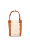 CARTERA MATERA TERRANO DE MANO BRANDY CROCO