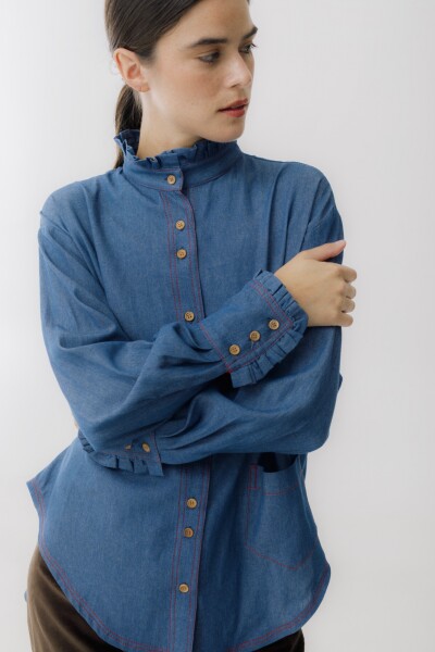 CAMISA OTA JEAN Azul