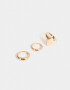 Sets Anillos Con corazón Set De Anillos Con Corazón - Dorado