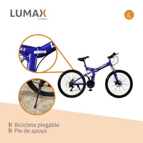 Bicicleta de montaña plegable rodado 26 Lumax Azul