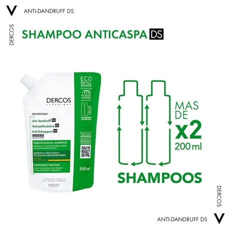 Refill Shampoo Vichy Dercos Anticaspa Cabello Seco 500ml Refill Shampoo Vichy Dercos Anticaspa Cabello Seco 500ml