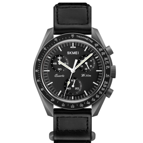 Reloj Skmei 1982GYBK Cronógrafo para Hombre con Correa de Lona gris Reloj Skmei 1982gybk Cronógrafo Para Hombre Con Correa De Lona Gris