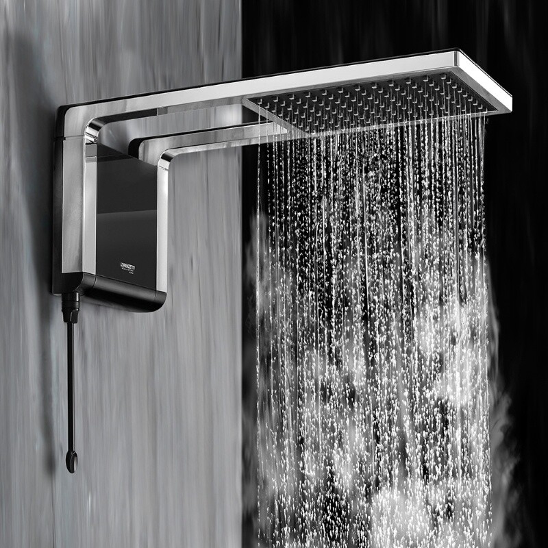 DUCHA ACQUA STORM NEGRO CROMO 220V 6800W DUCHA ACQUA STORM NEGRO CROMO 220V 6800W