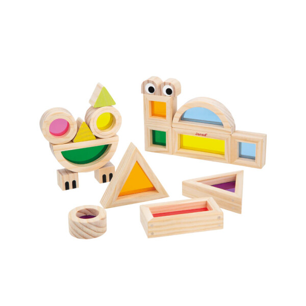 Juego Sensorial JANOD Bloques Translucidos Única