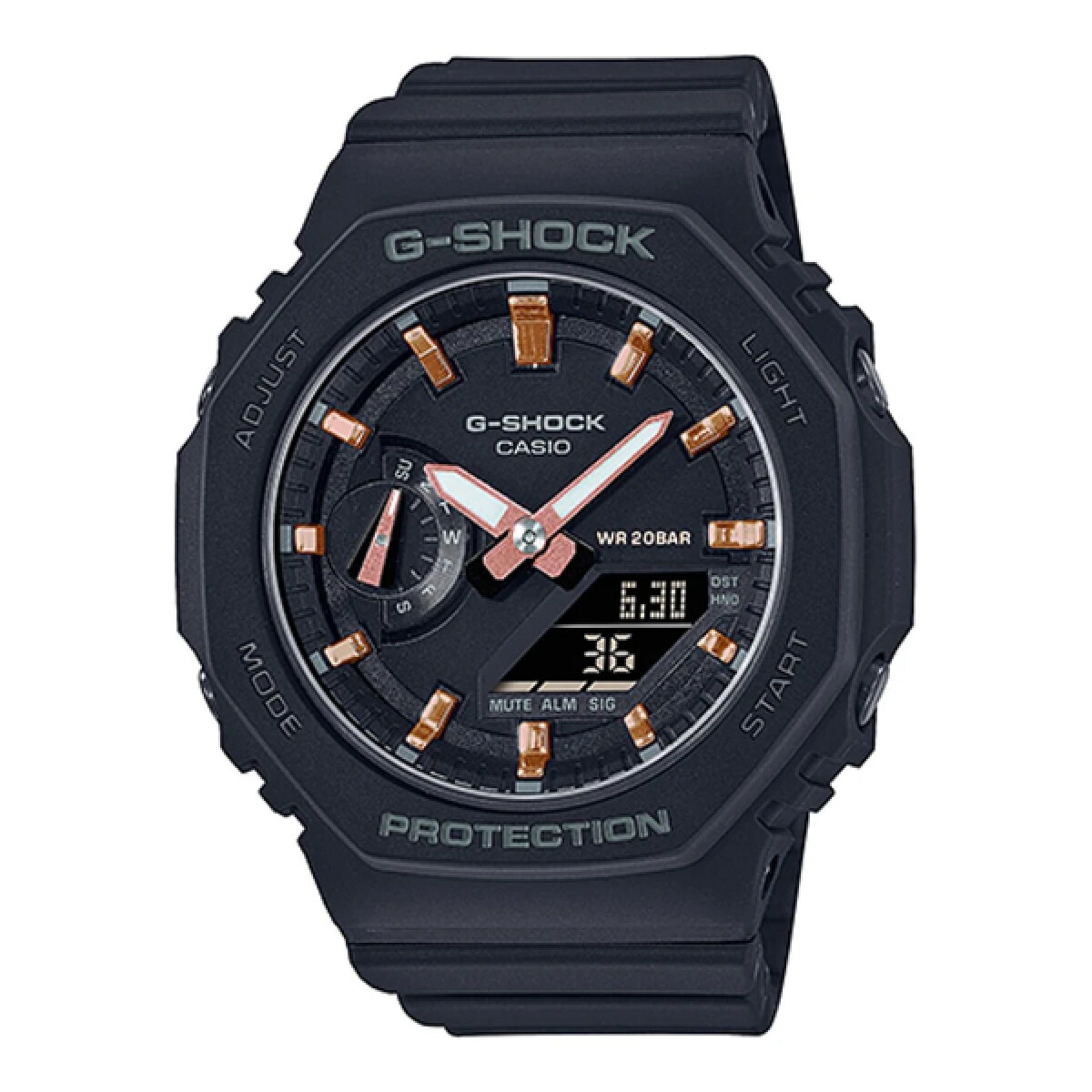 Reloj CASIO G-SHOCK GMAS2100-1ADR en Resina Negro Esfera 43mm 