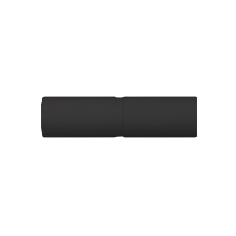 Unión Tubo-Tubo Ø25mm PVC negro C36214