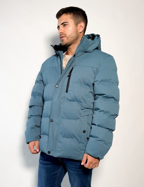Parka abrigada con capucha desmontable Simba Azul