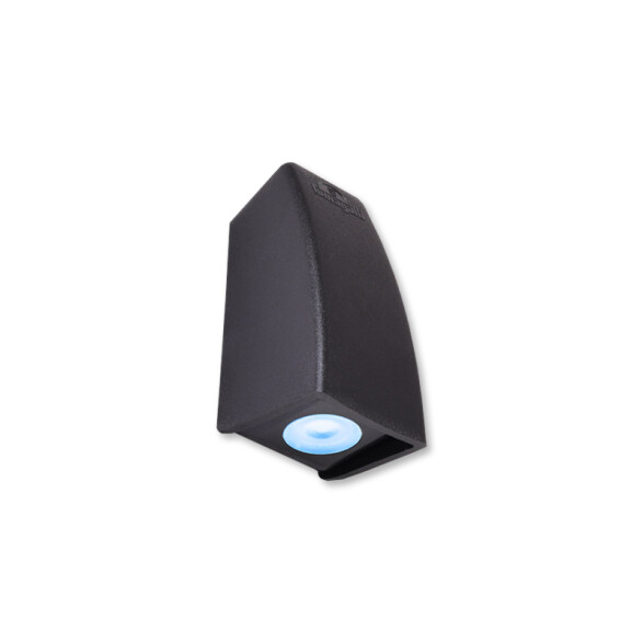 Aplique LED rectangular negro IP67 G9 inc. MAMETE FL0960