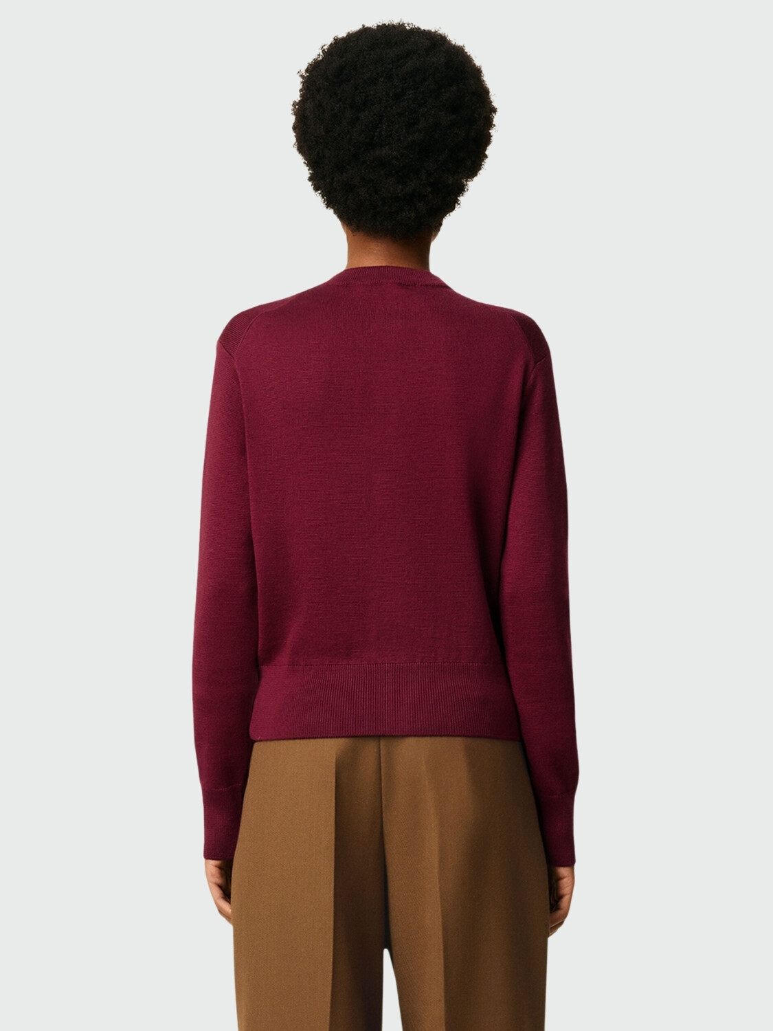 AMI PARIS - Cardigan Cuore de Lana Alta Automática